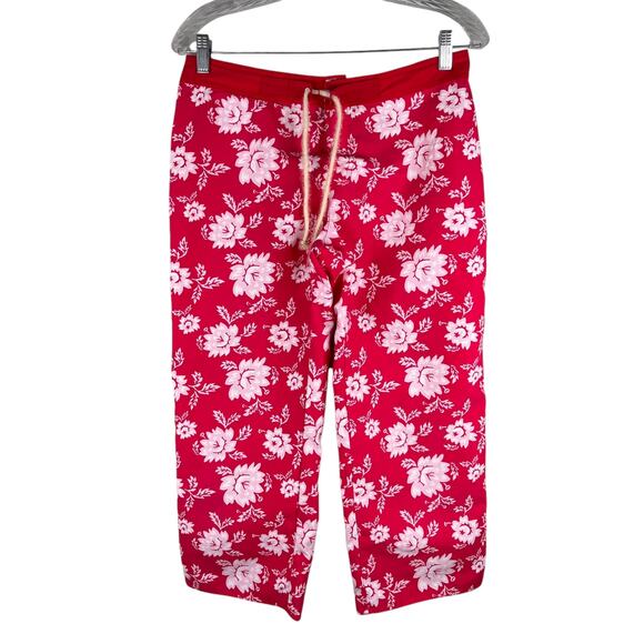 Patagonia Water Girl Capri Floral Beach Swim Pants 6 Red White - Picture 1 of 10